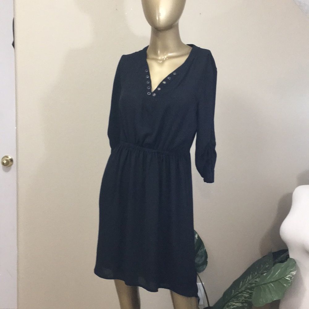 Solid black MOSSIMO shift dress, XS - Picture 1 of 5
